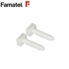 Taco brida presión blanco Diámetro 8mm (Bolsa de 50 unidades) FAMATEL C20