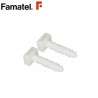 Taco brida presión blanco Diámetro 8mm (Bolsa de 50 unidades) FAMATEL C20