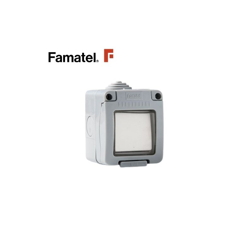 Mecanismo superficie estanco Serie GARDEN Conmutador 10A-220V IP55 FAMATEL / 8
