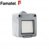 Mecanismo superficie estanco Serie GARDEN Conmutador 10A-220V IP55 FAMATEL / 8