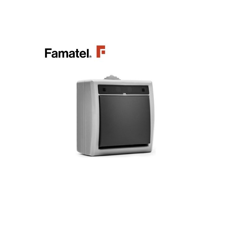 Mecanismo superficie estanco Serie GARDEN Conmutador luminoso 10A-220V IP55 FAMATEL / 8
