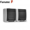 Mecanismo superficie estanco Serie AQUANT Base Doble 16A-220V TT IP55 FAMATEL / 10