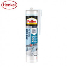 Pattex Silicona Baño Sano Transparente Cartucho 280 ml -12- C12