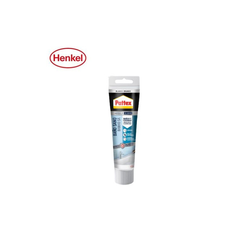 Pattex Silicona Baño Sano Blanco 50 ml