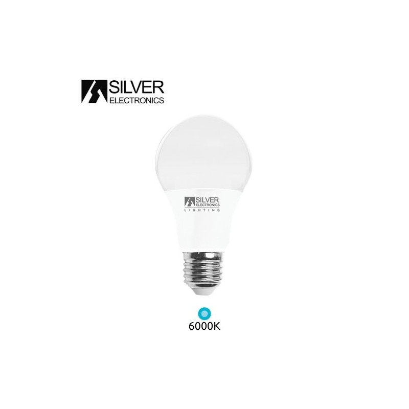 Bombilla Estándar LED E27 11w 6000K 1350Lm 220V ECONÓMICA SILVER C10 UUS