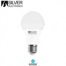 Bombilla Estándar LED E27 8w 6000K 806Lm 220V ECONÓMICA SILVER C10 UUS