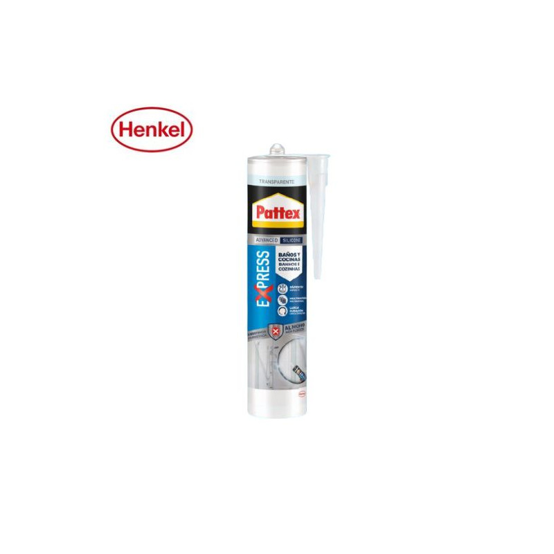 Pattex Silicona Baño Sano EXPRESS Translucido 280 ml C12