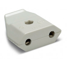 Base móvil 10A 220V Plana Blanco Diámetro 4,0mm Retractilado FAMATEL 70