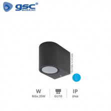 Aplique de pared 35w INTRA GU10 Antracita Exterior Material Aluminio 68x78x100mm IP44 220V GSC C1/20