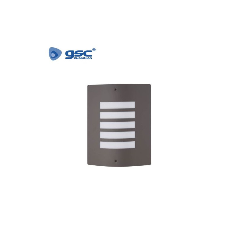 Aplique de pared Máx.60w E27 Rectangular Antracita IP44 220V Sibe GSC C1/8