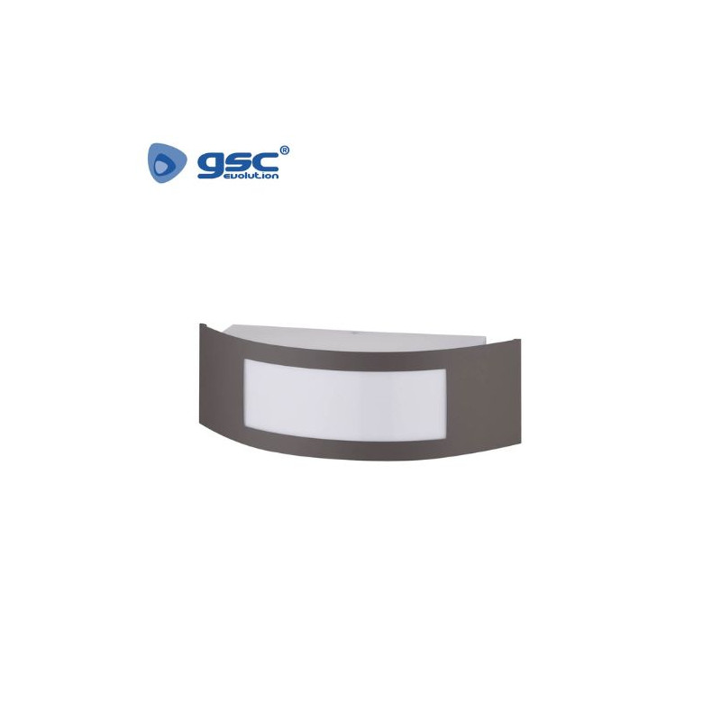 Aplique de pared Máx.14w E27 Rectangular Antracita IP44 220V Gensi GSC