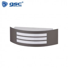 Aplique de pared Máx.14w E27 Rectangular Antracita IP44 220V Gensi GSC C1/10