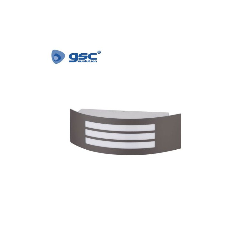 Aplique de pared Máx.14w E27 Rectangular Antracita IP44 220V Gensi GSC C1/10