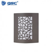 Aplique de pared Máx.60w E27 Rectangular Antracita IP44 220V Maro GSC C1/8