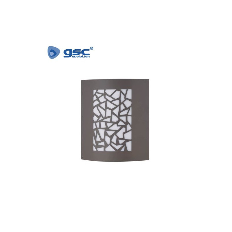 Aplique de pared Máx.60w E27 Rectangular Antracita IP44 220V Maro GSC C1/8