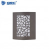 Aplique de pared Máx.60w E27 Rectangular Antracita IP44 220V Maro GSC /8