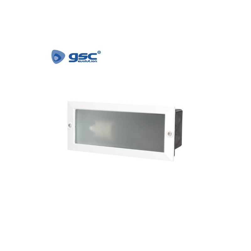 Aplique de pared Máx.60w E27 Rectangular Blanco IP54 Befale GSC C1/20