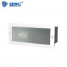 Aplique de pared Máx.60w E27 Rectangular Blanco IP54 Befale GSC C1/20