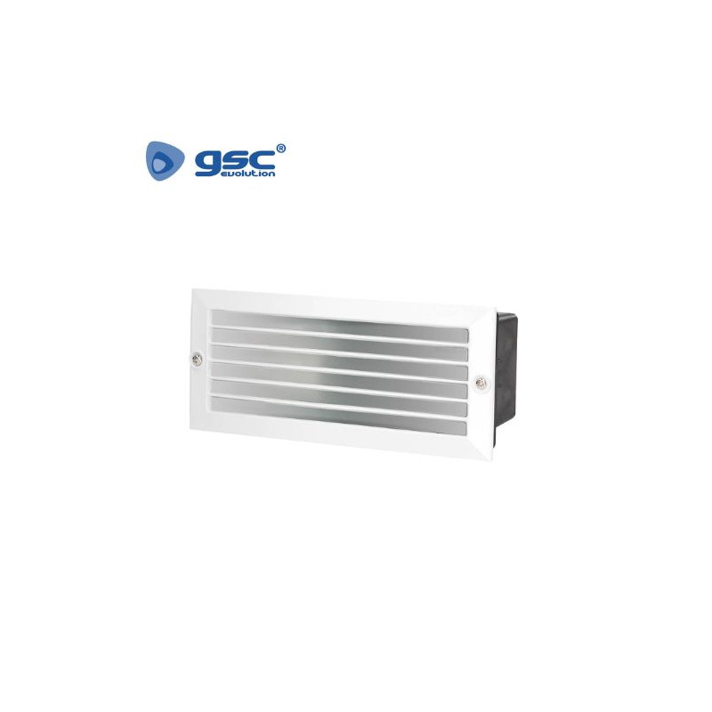 Aplique de pared Máx.60w E27 Rectangular con rejilla Blanco IP54 Befale GSC C1/20