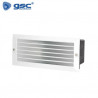 Aplique de pared Máx.60w E27 Rectangular con rejilla Blanco IP54 Befale GSC C1/20