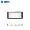 Aplique de pared LED 12w 4000K 950Lm Exterior Gris ANTHE ABS+PC IP65 GSC /20