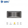 Aplique de pared LED 12w 4000K 300Lm Exterior Gris Antracita ANTHE ABS+PC IP65 GSC /20