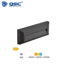 Aplique de Pared LED 4w CCT Tono de luz ajustable 368Lm IP65 Kuito Gris antracita GSC C1/20