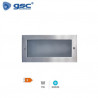 Aplique de pared LED 7w 6000K Rectangular Níquel EMPOTRABLE Durgi GSC