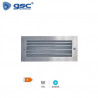 Aplique de pared LED 7w 6000K Rectangular con rejilla Níquel EMPOTRABLE Durgi GSC C1/20