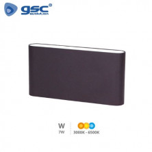 Aplique de pared LED Feshi 10W 3000-4000-6000K Gris antracita GSC C1/20