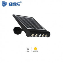 Aplique Solar LED 8w 4000K Sensor Movimiento y Crespuscular IP65 Negro Tombua GSC ÚLTIMAS UNIDADES
