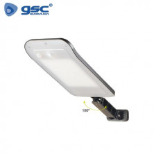 Farola solar LED 14w 6500K 500Lm Sensor Crepuscular y Movimiento Negro Bajura GSC C1/20