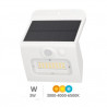 Aplique solar LED 3w CCT Tono ajustable 350Lm Sensor movimiento y crepuscular IP54 Blanco Egoda GSC