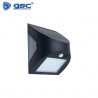 Aplique solar LED Kolam con sensor de movimiento y crepuscular 3W 4000K 300Lm Negro GSC C1/40