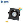 Aro basculante LED COB Negro 7w CCT luz ajustable 95x95mm BANOK 0 ÚLTIMAS UNIDADES
