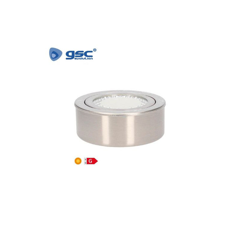 Aro redondo LED Níquel Satín 3w 300Lm 3000K Diámetro 68x27mm 220V Danbi GSC C1/200