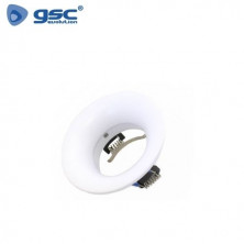 Aro redondo fijo Blanco Antideslumbramiento GU10 Incl. Diámetro 90mm Diám. empotra. 75mm PAWNE GSC C