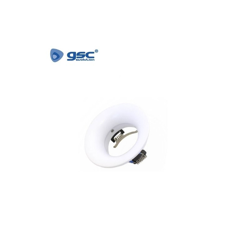 Aro redondo fijo Blanco Antideslumbramiento GU10 Incl. Diámetro 90mm Diám. empotra. 75mm PAWNE GSC C