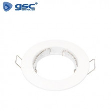 Aro redondo fijo Blanco mate GU10 Incluido Diámetro 77mm Diámetro empotramiento 63mm FANA GSC C1/100