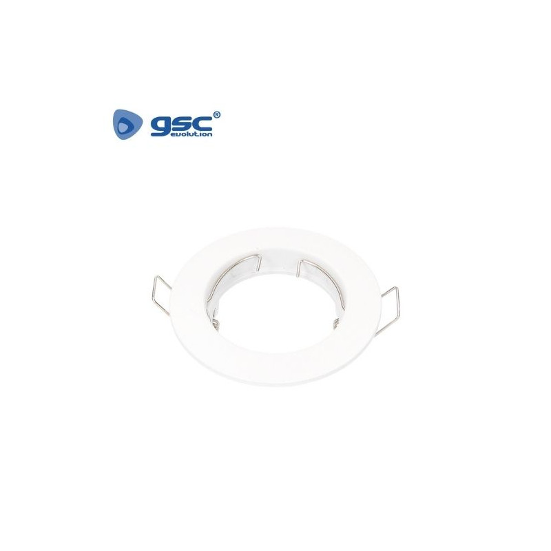 Aro redondo fijo Blanco mate GU10 Incluido Diámetro 77mm Diámetro empotramiento 63mm FANA GSC C1/100
