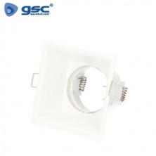Aro cuadrado Blanco Antideslumbramiento GU10 Incluido 88x88mm Diámetro empotramiento 78mm TAITU GSC