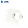 Aro cuadrado Blanco Antideslumbramiento GU10 Incluido 88x88mm Diámetro empotramiento 78mm TAITU GSC