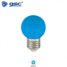 Bombilla LED esférica 1W E27 Azul GSC C10/100