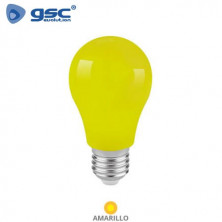 Bombilla LED estándar 1W E27 Amarillo GSC C10/100