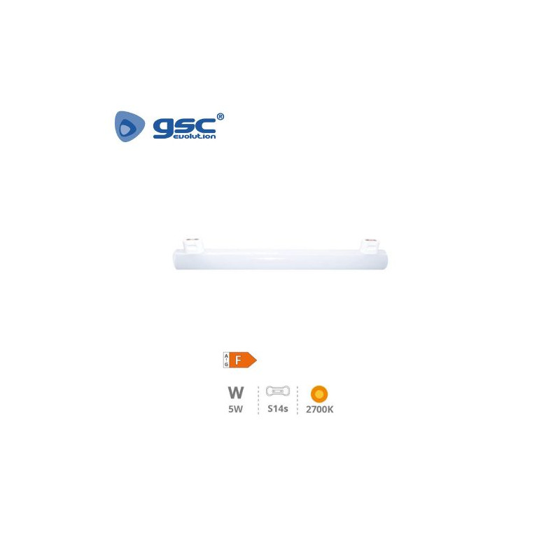 Bombilla Linestra LED S14s 2 polos 5w 2700K 450 Lm 300mm IP20 GSC C10/100