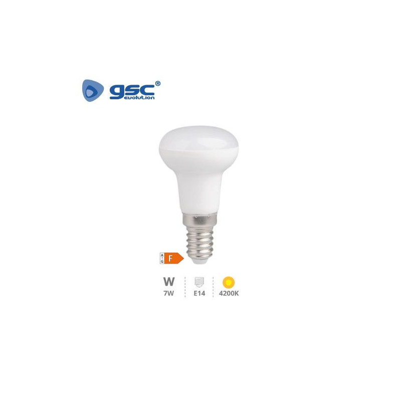 Bombilla Reflectora LED E14 R50 7w 4200K 220V GSC C10/100