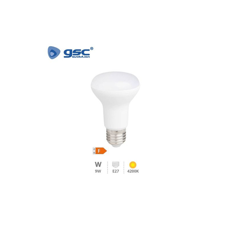 Bombilla Reflectora LED E27 R63 9w 4200K 220V GSC C10/100