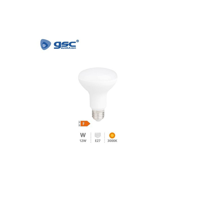 Bombilla Reflectora LED E27 R80 12w 3000K 220V GSC C10/100