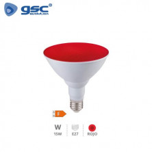 Bombilla PAR38 LED 15W E27 Rojo 1200Lm IP65 GSC C5/30