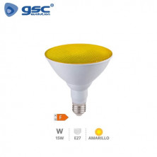 Bombilla PAR38 LED 15W E27 Amarillo 1200Lm IP65 GSC C5/30